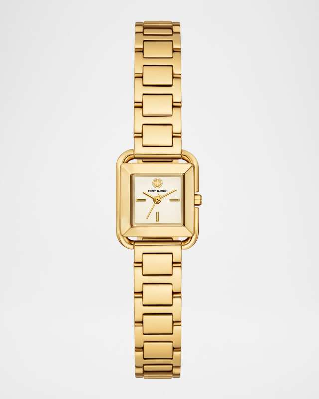 Mini Kira Square Gold-Tone Stainless Steel Watch
